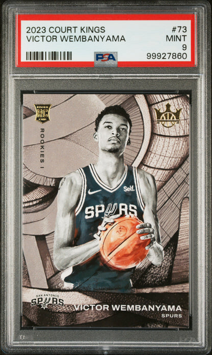 2023-24 Panini Court Kings * Victor Wembanyama * Rookies I RC #73 * PSA 9