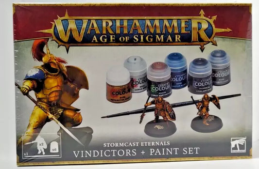 Warhammer Age of Sigmar Stormcast Eternals Vindictors & Paints Set * NEW